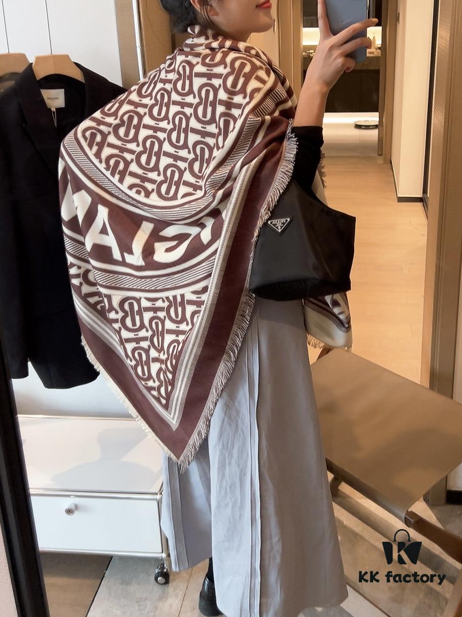 6931a967ccd8ab3d7af9dcb3 Burberry Original High-End Square Scarf – 300-Thread-Count Baby Cashmere, Luxurious and Elegant Design