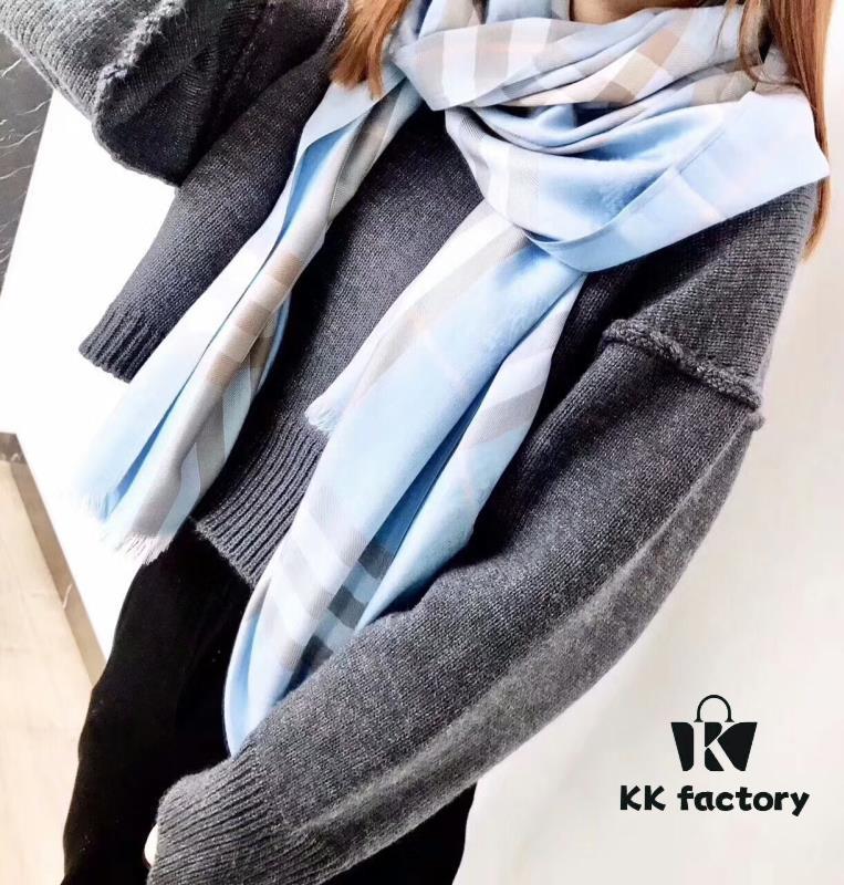 6931a968ccd8ab3d7af9dcc2 Luxury BURBERRY Cashmere Rectangular Shawl with Iconic Equestrian Logo, 180*70CM, 11 Colors Available