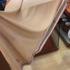 Burberry New Scarf – Elegant Solid Color with Subtle Stripes, Silk-Cashmere Blend, Lightweight and Warm