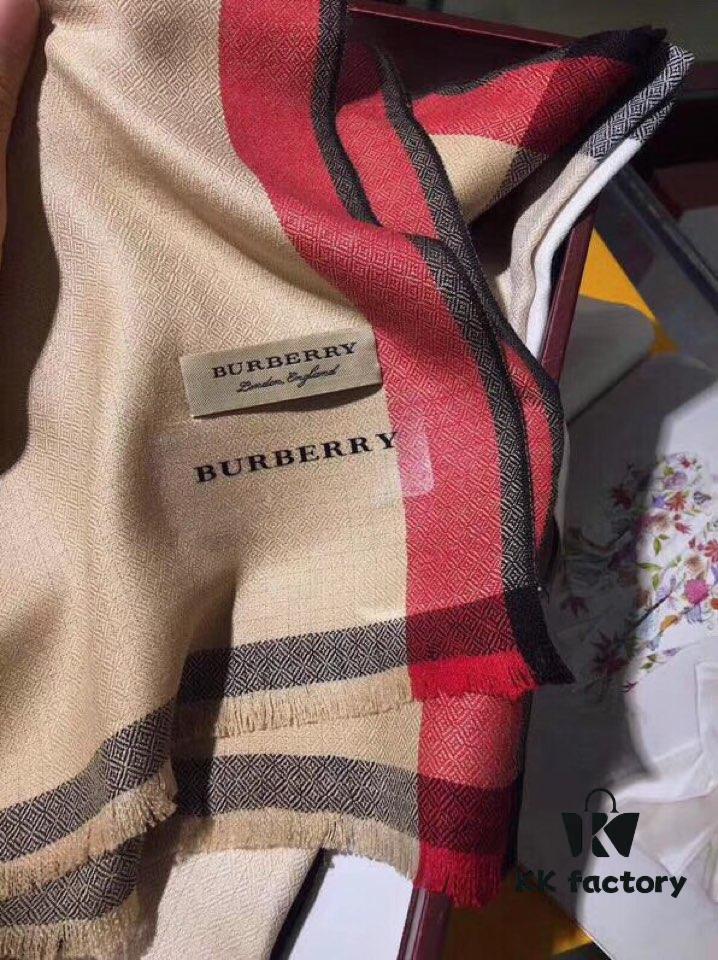 6931a96accd8ab3d7af9dcdd Khaki Color Genuine Premium Cashmere! Latest Export to Dubai! Burberry Classic Check Diamond Weave Season!