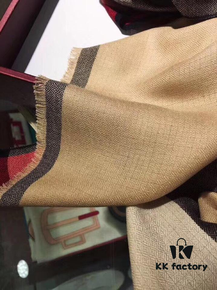 6931a96accd8ab3d7af9dcdf Khaki Color Genuine Premium Cashmere! Latest Export to Dubai! Burberry Classic Check Diamond Weave Season!