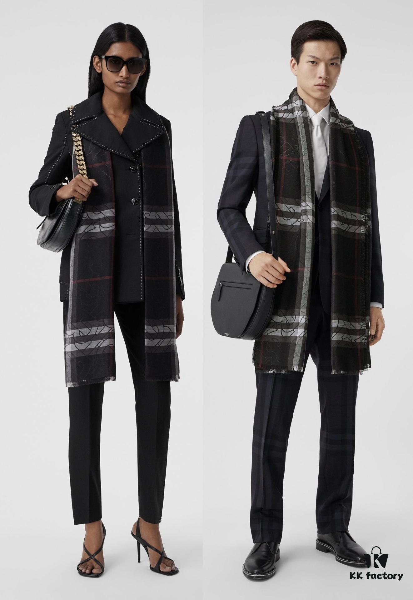 6931a96bccd8ab3d7af9dceb Burberry New Metallic Signature Check Scarf – Versatile, Elegant, and Luxuriously Textured