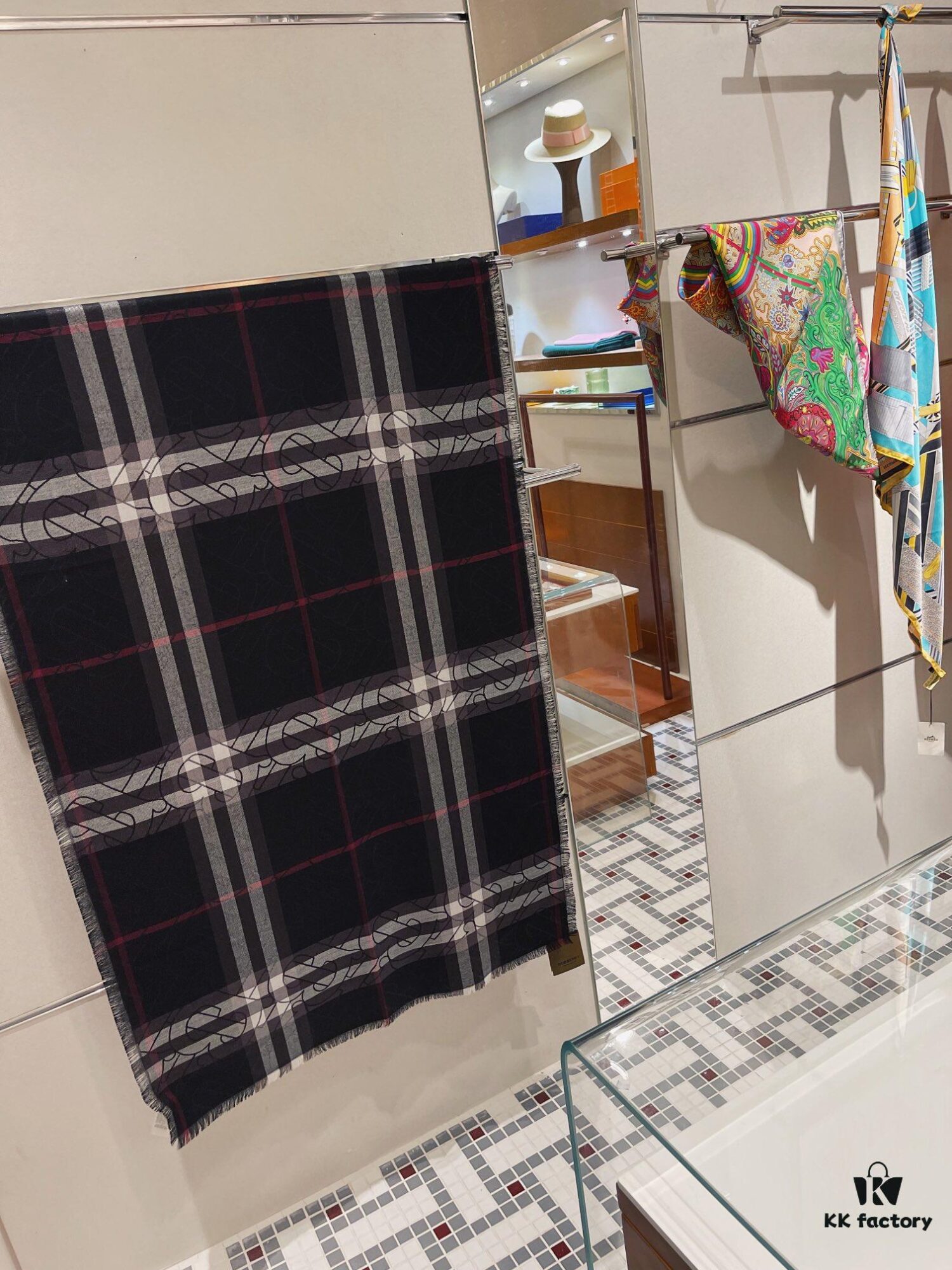 6931a96bccd8ab3d7af9dced Burberry New Metallic Signature Check Scarf – Versatile, Elegant, and Luxuriously Textured