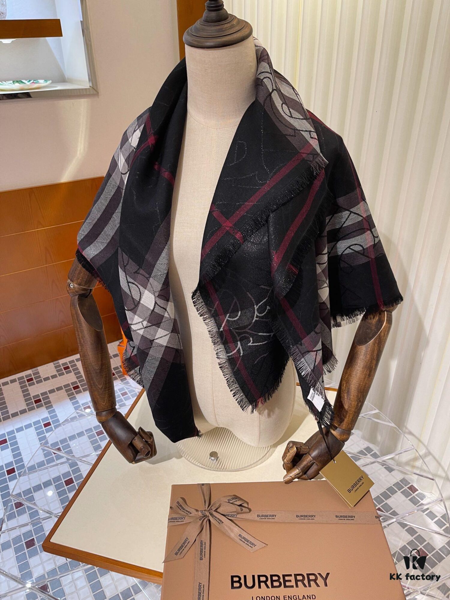 6931a96bccd8ab3d7af9dcf2 Burberry New Metallic Signature Check Scarf – Versatile, Elegant, and Luxuriously Textured