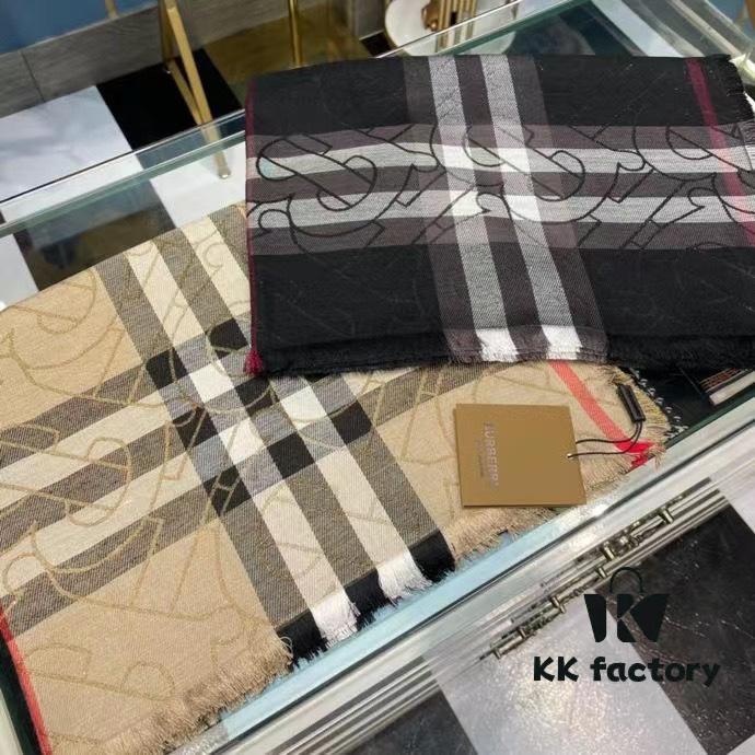 6931a96cccd8ab3d7af9dd04 Versatile and Stylish Metallic Logo Plaid Scarf from Bu – New Arrival