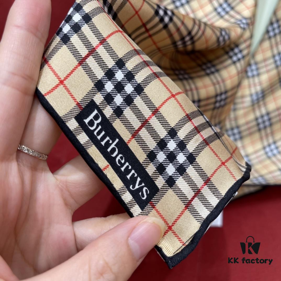 Burberry Timeless Classic Plaid Silk Scarf