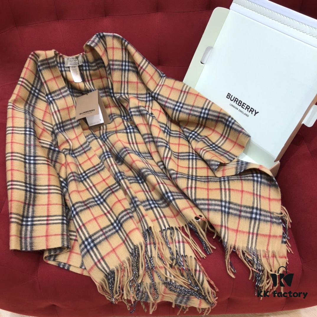 6931a96eccd8ab3d7af9dd1d Burberry Classic Fringe Double-Sided Cashmere Shawl - Vintage Oversized Shawl, Stylish and Practical, 100% Cashmere, Soft and Delicate, Non-Irritating, Fashionable and Warm