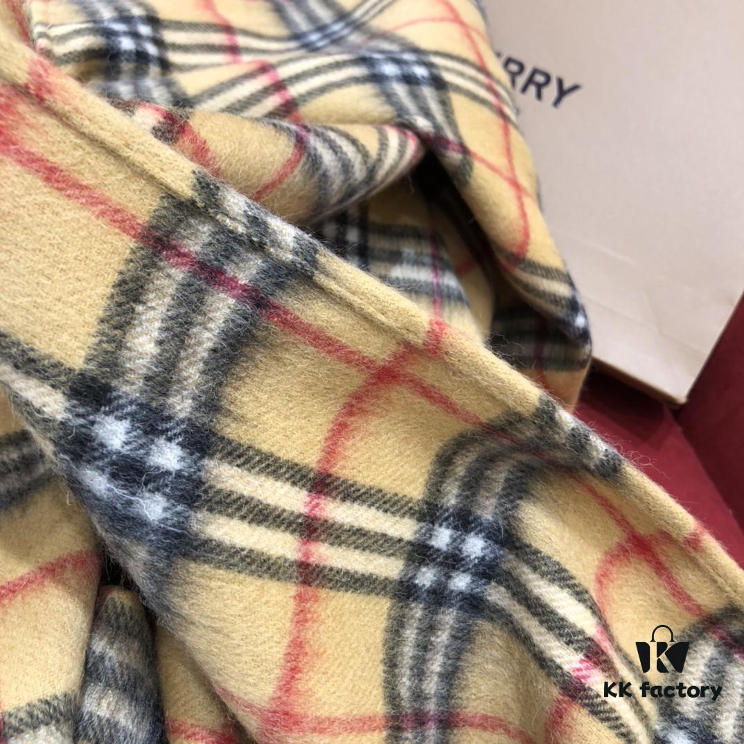 6931a96eccd8ab3d7af9dd22 Burberry Classic Fringe Double-Sided Cashmere Shawl - Vintage Oversized Shawl, Stylish and Practical, 100% Cashmere, Soft and Delicate, Non-Irritating, Fashionable and Warm