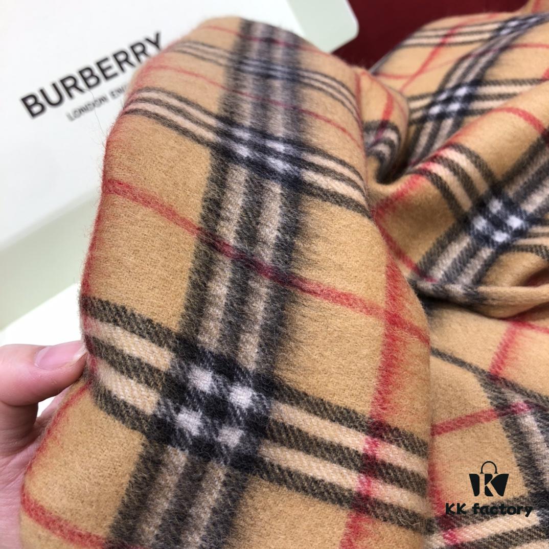 6931a96eccd8ab3d7af9dd23 Burberry Classic Fringe Double-Sided Cashmere Shawl - Vintage Oversized Shawl, Stylish and Practical, 100% Cashmere, Soft and Delicate, Non-Irritating, Fashionable and Warm
