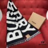 6931a96eccd8ab3d7af9dd26 Black and White BURBERRY Classic Large Letter Scarf, 100% Wool, 33*188cm