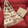 6931a96fccd8ab3d7af9dd30 Camel Color BURBERRY Stylish Scarf Can Perfectly Accentuate Your Outfit – Even Transform the Ordinary into Extraordinary, Classic Large Logo Scarf, 100% Wool, 33*188cm