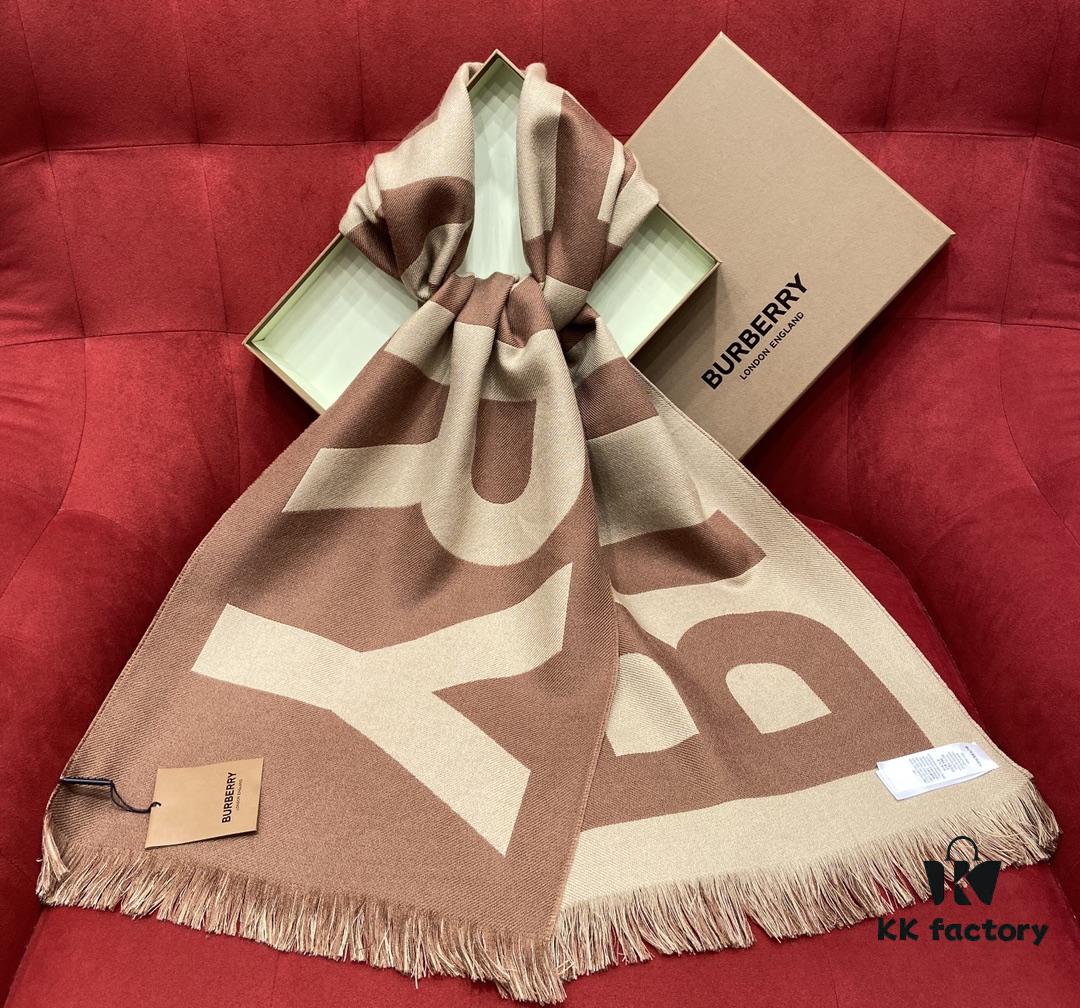 6931a96fccd8ab3d7af9dd31 Camel Color BURBERRY Stylish Scarf Can Perfectly Accentuate Your Outfit – Even Transform the Ordinary into Extraordinary, Classic Large Logo Scarf, 100% Wool, 33*188cm