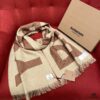 6931a96fccd8ab3d7af9dd32 Camel Color BURBERRY Stylish Scarf Can Perfectly Accentuate Your Outfit – Even Transform the Ordinary into Extraordinary, Classic Large Logo Scarf, 100% Wool, 33*188cm