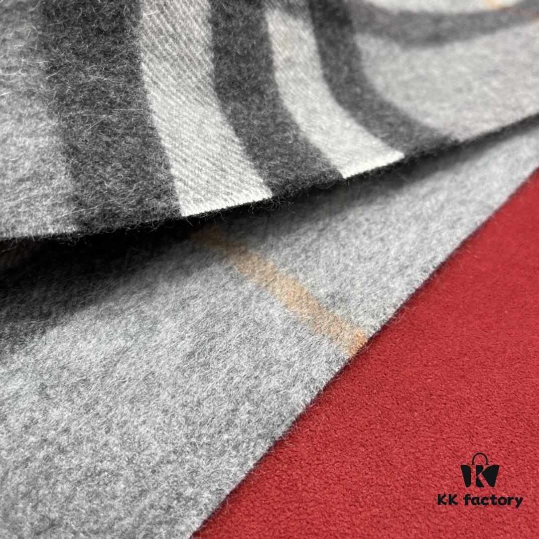 6931a972ccd8ab3d7af9dd57 Gray BURBERRY Classic Entry-Level Bestseller Scarf, Timeless Check Pattern, Simple and Elegant Unisex Design, Never-Go-Out-of-Fashion Accessory