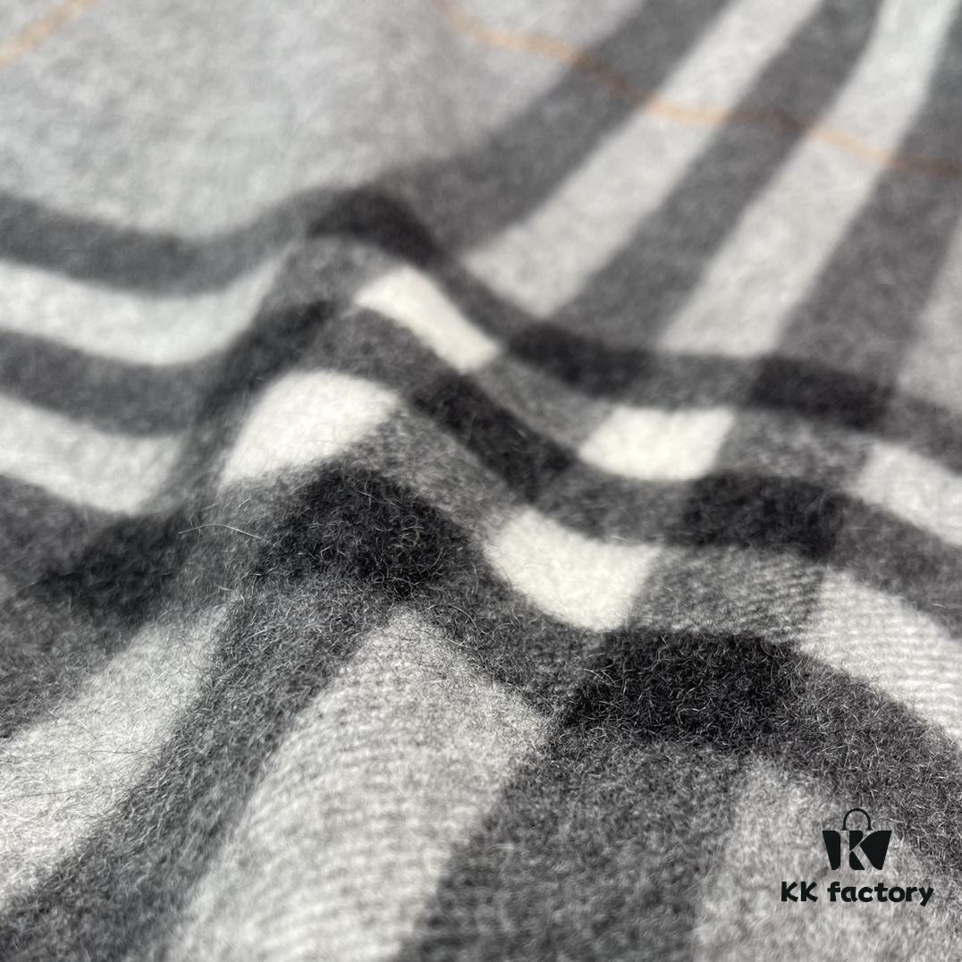 6931a972ccd8ab3d7af9dd59 Gray BURBERRY Classic Entry-Level Bestseller Scarf, Timeless Check Pattern, Simple and Elegant Unisex Design, Never-Go-Out-of-Fashion Accessory