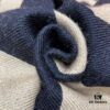 6931a972ccd8ab3d7af9dd62 Black Coffee Color BURBERRY Classic Monogram Wool Scarf 100% Wool 33*188cm