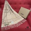 6931a972ccd8ab3d7af9dd65 Mid-tone Camel Color BURBERRY Classic Entry-level Bestseller, Timeless Check Pattern, Simple and Elegant Unisex Scarf, Never Out of Style