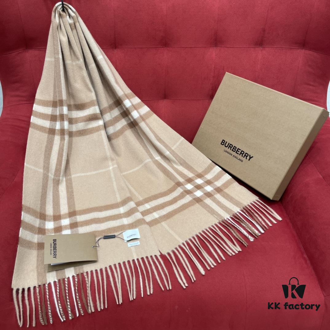 6931a972ccd8ab3d7af9dd65 Mid-tone Camel Color BURBERRY Classic Entry-level Bestseller, Timeless Check Pattern, Simple and Elegant Unisex Scarf, Never Out of Style