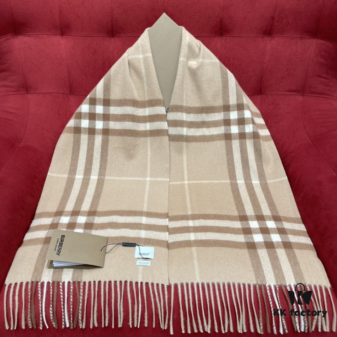 6931a972ccd8ab3d7af9dd66 Mid-tone Camel Color BURBERRY Classic Entry-level Bestseller, Timeless Check Pattern, Simple and Elegant Unisex Scarf, Never Out of Style