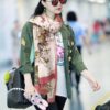 6931a974ccd8ab3d7af9dd77 Glowing Gvc Sequin Floral Cashmere Scarf - Premium Pure Cashmere with Silver Thread, Exclusive New Arrival