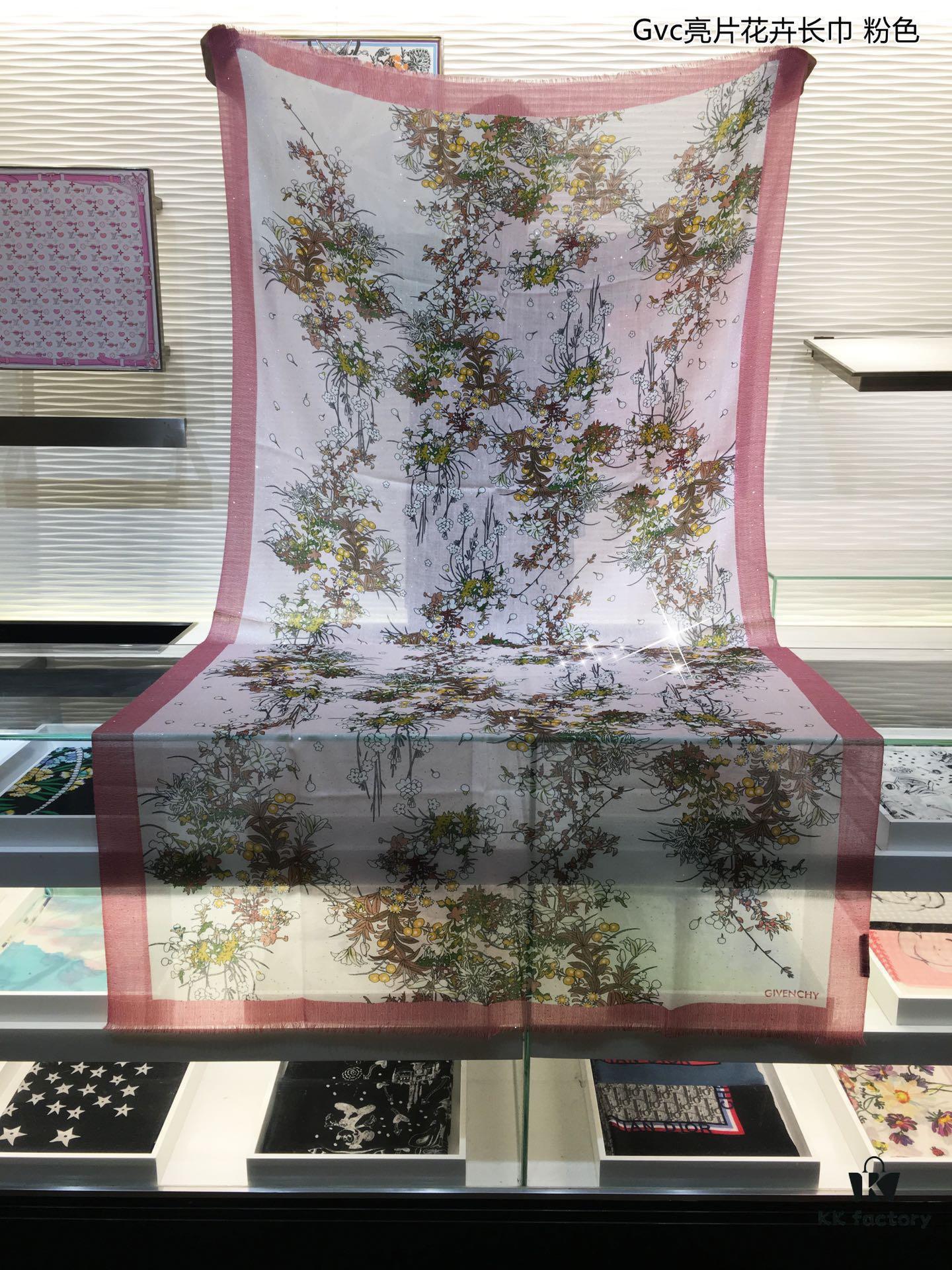 6931a974ccd8ab3d7af9dd7b Glowing Gvc Sequin Floral Cashmere Scarf - Premium Pure Cashmere with Silver Thread, Exclusive New Arrival