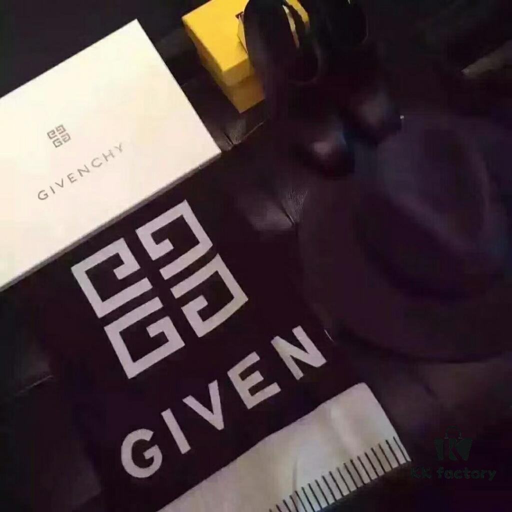 6931a976ccd8ab3d7af9dd9c Givenchy Double-Sided Usable Cashmere Blend Scarf, Black and White Classic Design, Premium Craftsmanship, Imported Machine Cut, 70*180 cm