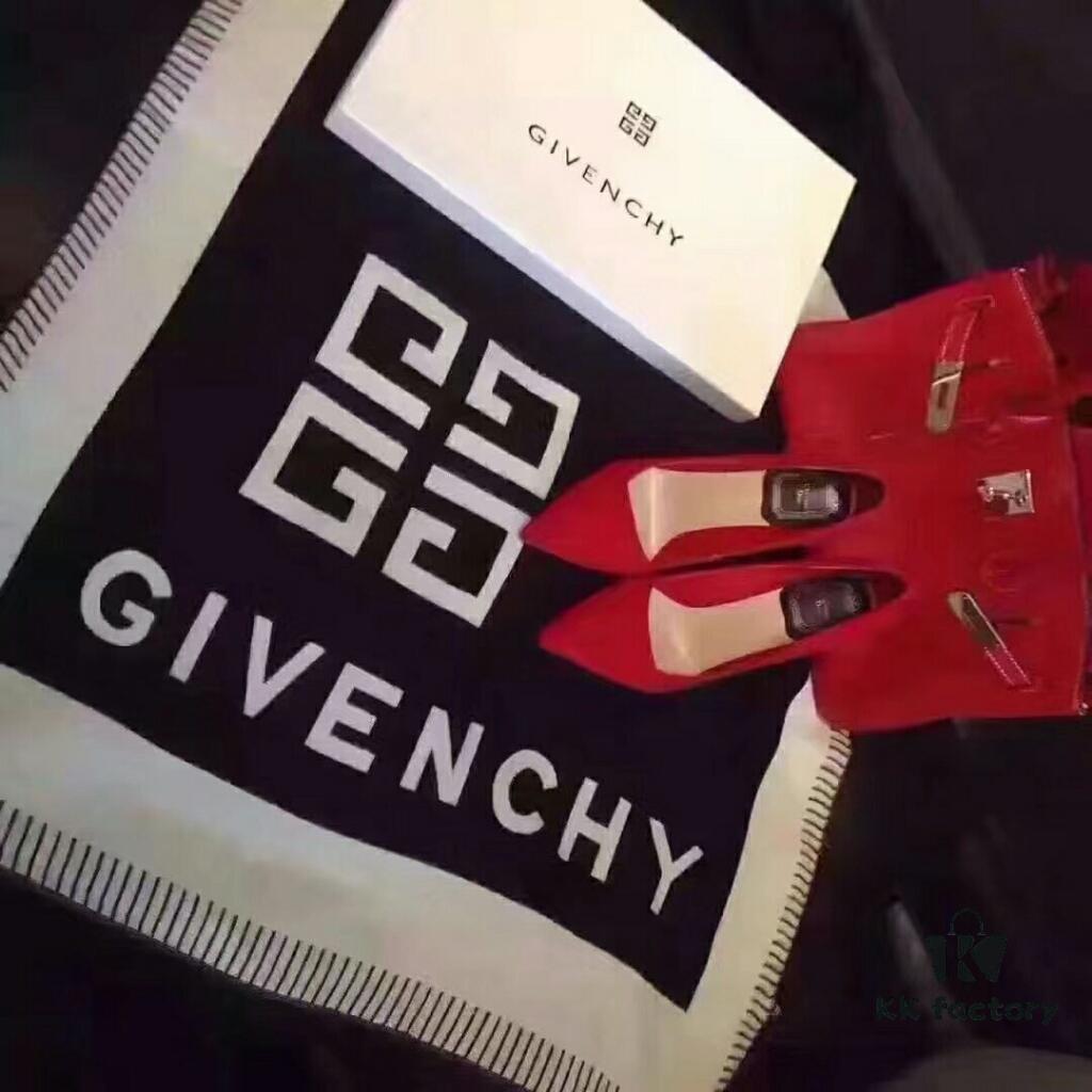 6931a976ccd8ab3d7af9dd9d Givenchy Double-Sided Usable Cashmere Blend Scarf, Black and White Classic Design, Premium Craftsmanship, Imported Machine Cut, 70*180 cm