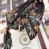 6931a976ccd8ab3d7af9dda6 CIVENCHY 90x90cm Luxury Silk Scarf in 100% Mulberry Silk – Elegant Fringe Design, High-End Fashion Accessory