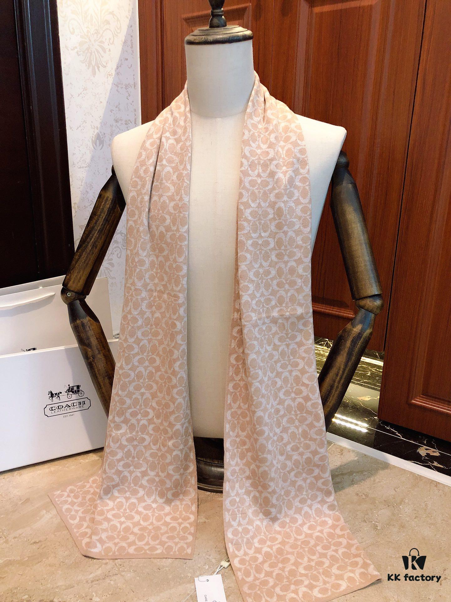 6931a978ccd8ab3d7af9ddbb Coach Cashmere Knit Scarf for Men, Timeless Classic Design, High-End Wool Blend, Versatile and Elegant