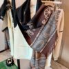 Coach Carriage Gradient Scarf with Floral Pattern