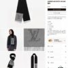 6931a979ccd8ab3d7af9ddce LV Latest Black and Gray Men's Cashmere Scarf with Two-Tone Design