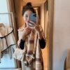 Dior Five-star Patchwork Scarf Khaki