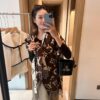 LV Official Website Same Style Double-Sided Cashmere Scarf in Gray