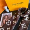 LV Official Website Same Style Double-Sided Cashmere Scarf in Gray