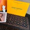 6931a980ccd8ab3d7af9de46 LV Monogram Double-Sided Cashmere Scarf in Black