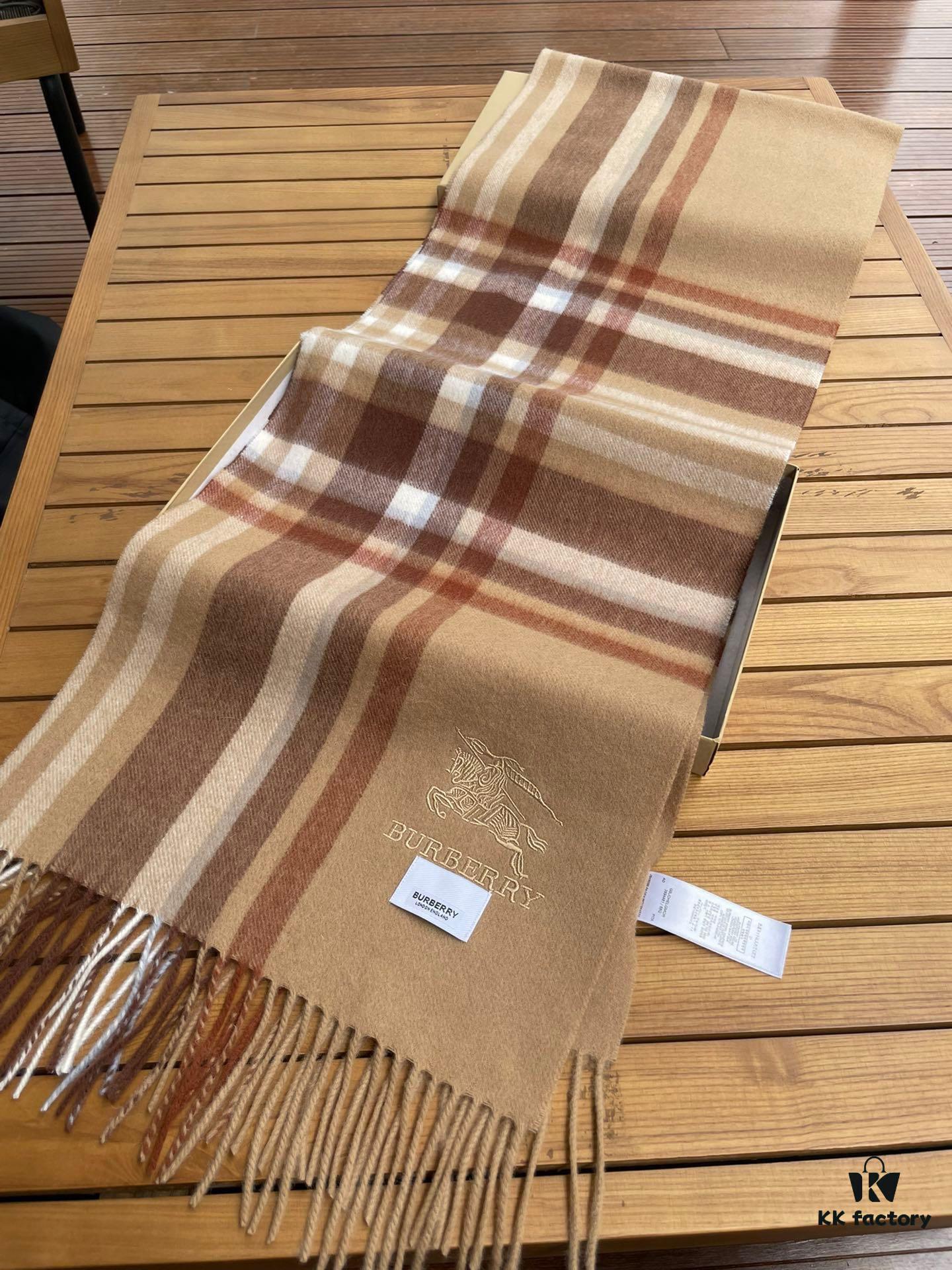 6931a981ccd8ab3d7af9de58 Burberry High-Quality Imported Cashmere Scarf with Full Retail Packaging – Unisex Design, Latest Collection