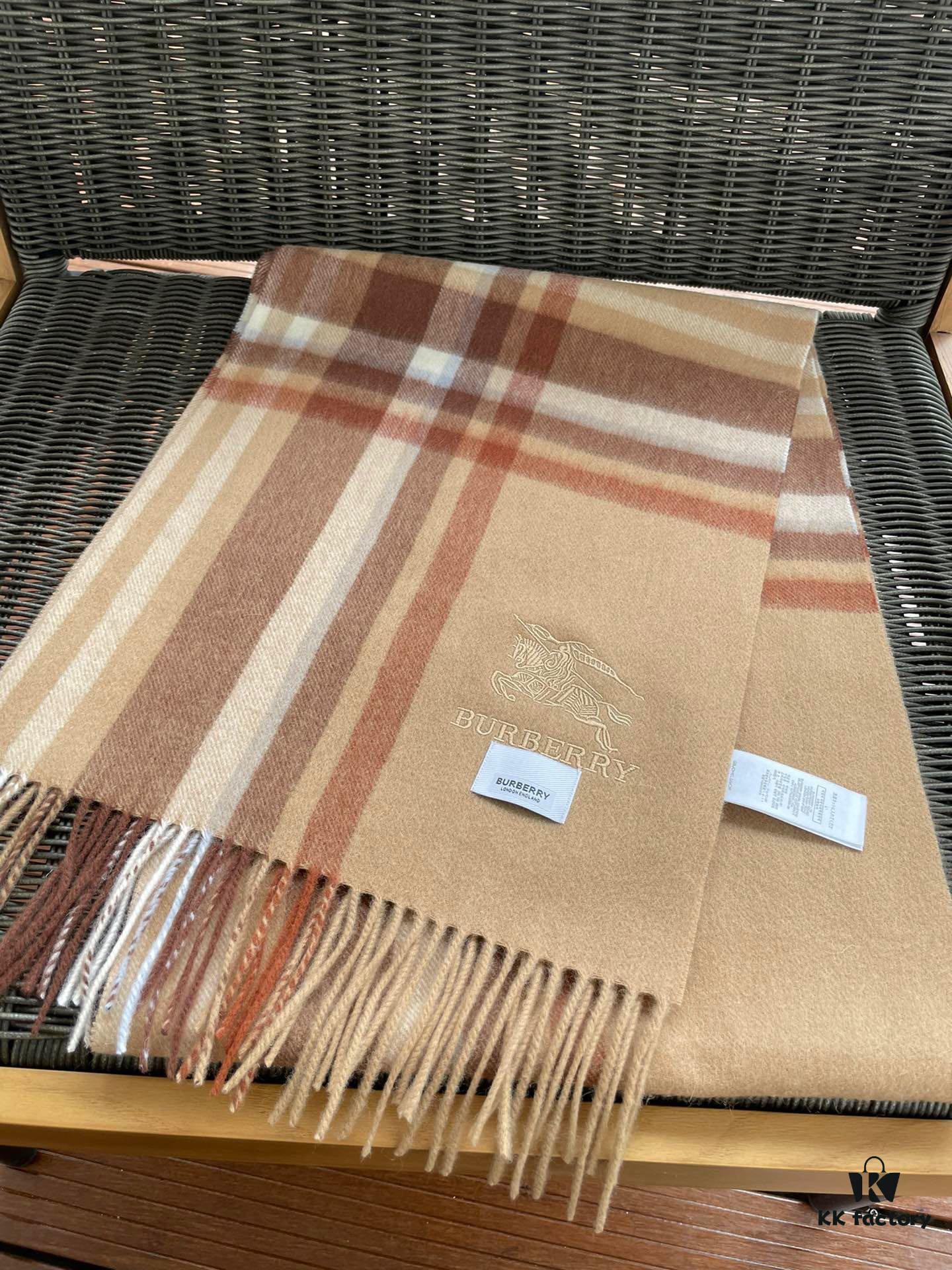 6931a981ccd8ab3d7af9de5a Burberry High-Quality Imported Cashmere Scarf with Full Retail Packaging – Unisex Design, Latest Collection