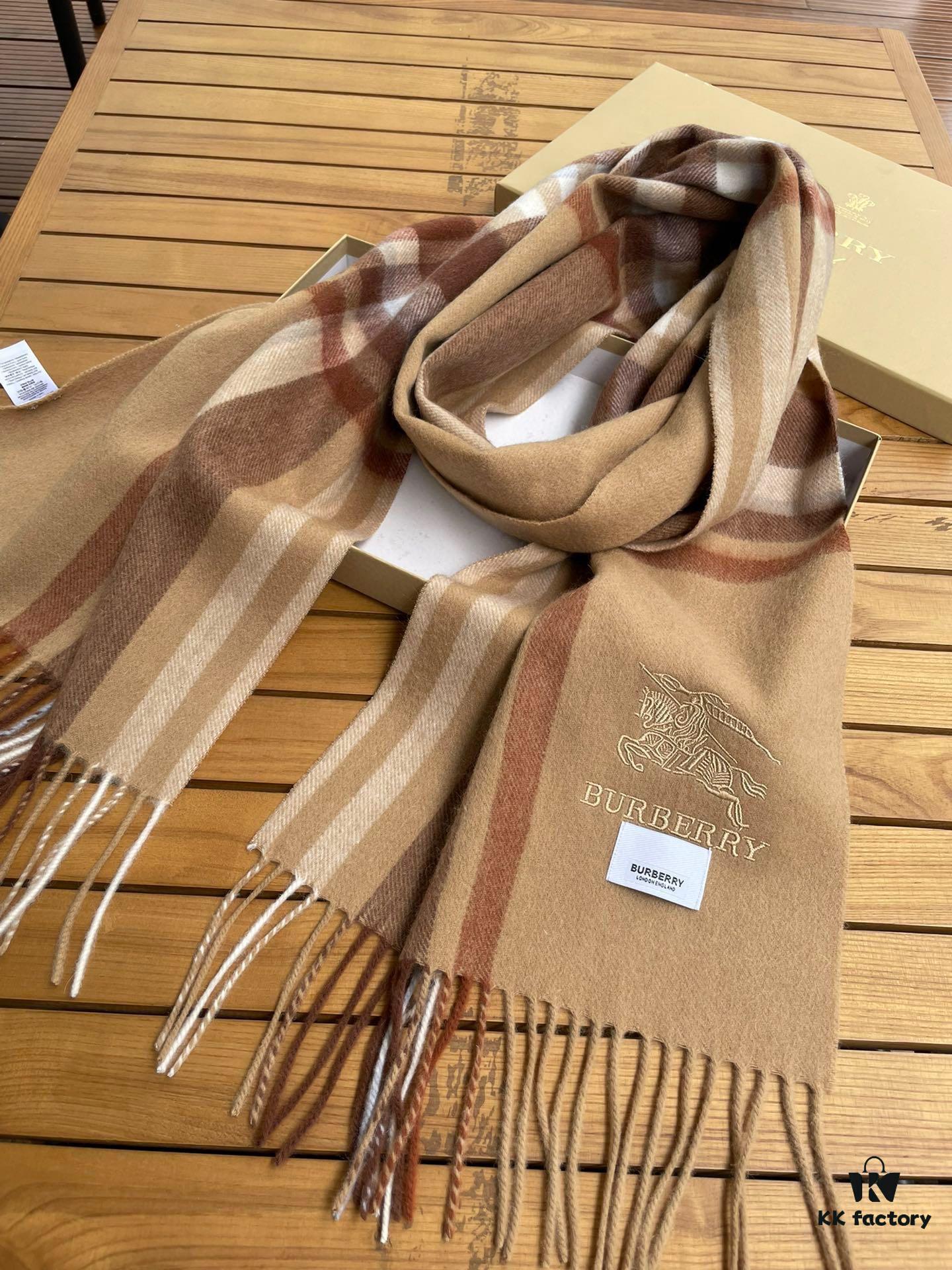 6931a981ccd8ab3d7af9de5b Burberry High-Quality Imported Cashmere Scarf with Full Retail Packaging – Unisex Design, Latest Collection