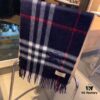 6931a982ccd8ab3d7af9de6d Authentic Top Version Heavyweight 100% Premium Cashmere Scarf with Full Packaging - New Launch from Burberry Official Website (New Mare Logo Design), Classic Check Pattern Unisex Scarf