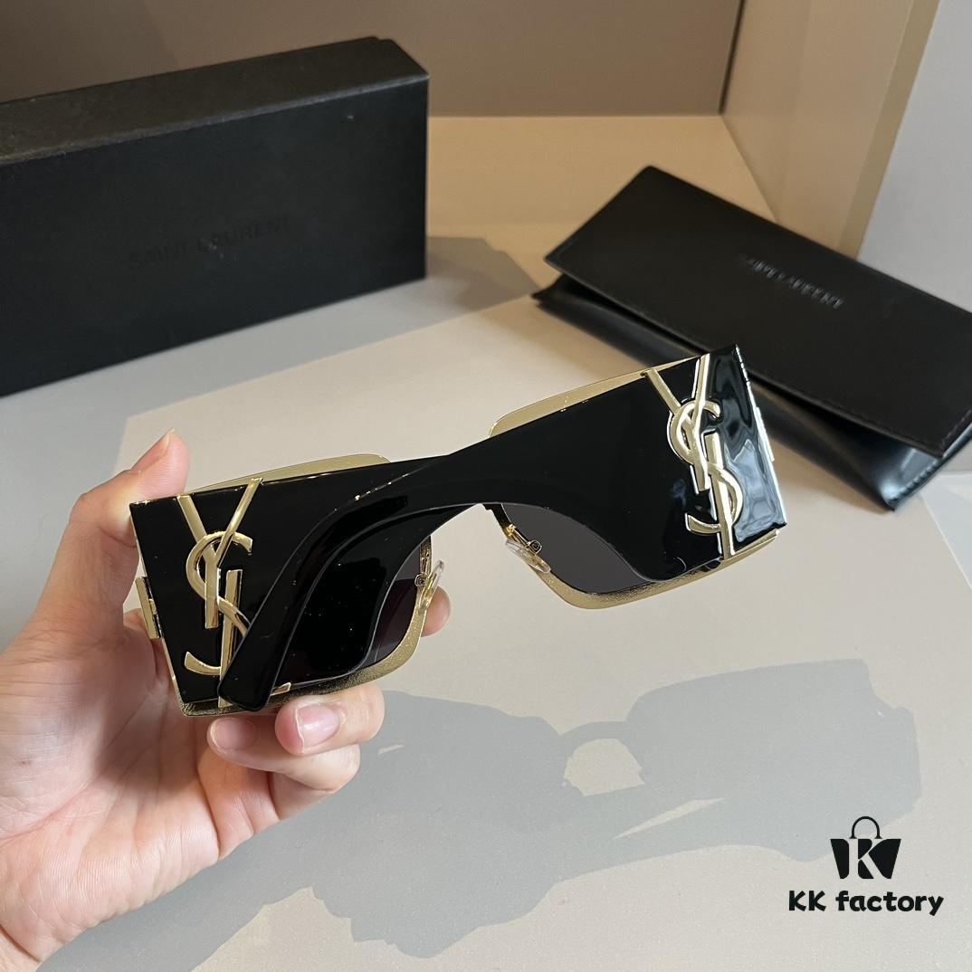 6931a984ccd8ab3d7af9de8b YSL Saint Laurent Sunglasses, absolutely in love, the aura when worn is perfectly captured, extremely slimming for the face, large-frame yet surprisingly lightweight, with just the right temple curvature for a comfortable, feather-light fit!