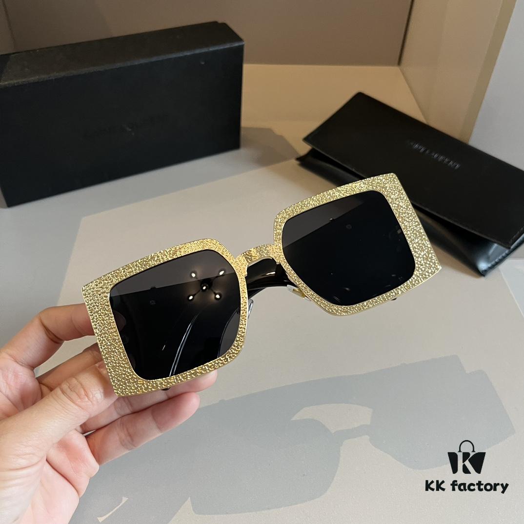6931a984ccd8ab3d7af9de8c YSL Saint Laurent Sunglasses, absolutely in love, the aura when worn is perfectly captured, extremely slimming for the face, large-frame yet surprisingly lightweight, with just the right temple curvature for a comfortable, feather-light fit!