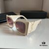 YSL Saint Laurent Sunglasses, absolutely in love, the aura when worn is perfectly on point, greatly slimming the face, large frame yet surprisingly lightweight, with just the right curvature on the temples for a comfortable, feather-light fit!