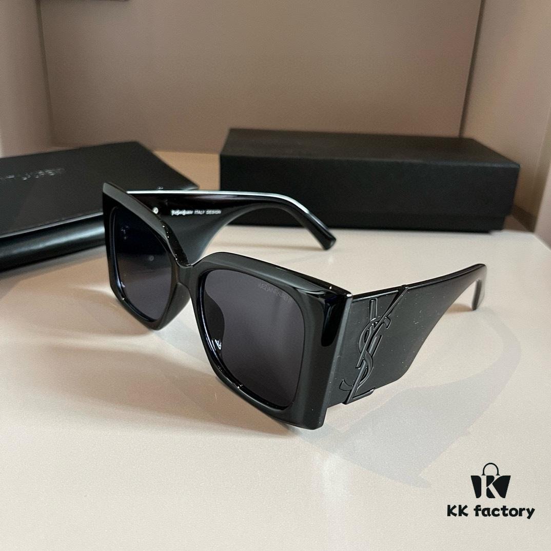 6931a986ccd8ab3d7af9deac YSL Saint Laurent Sunglasses, absolutely in love, the aura when worn is perfectly on point, incredibly slimming for the face, large frame yet surprisingly lightweight, with just the right temple curvature for a comfortable, feather-light fit!