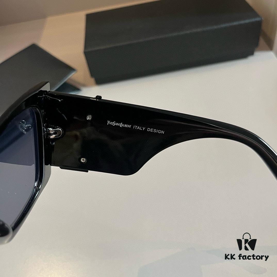 6931a987ccd8ab3d7af9deb1 YSL Saint Laurent Sunglasses, absolutely in love, the aura when worn is perfectly on point, incredibly slimming for the face, large frame yet surprisingly lightweight, with just the right temple curvature for a comfortable, feather-light fit!