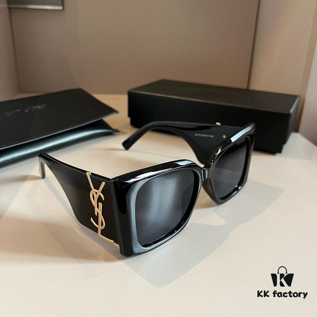 6931a987ccd8ab3d7af9deb6 YSL Saint Laurent Sunglasses, absolutely in love, the aura when worn is perfectly on point, greatly slimming the face, large frame yet surprisingly lightweight, temples designed at just the right angle for a comfortable, light feel