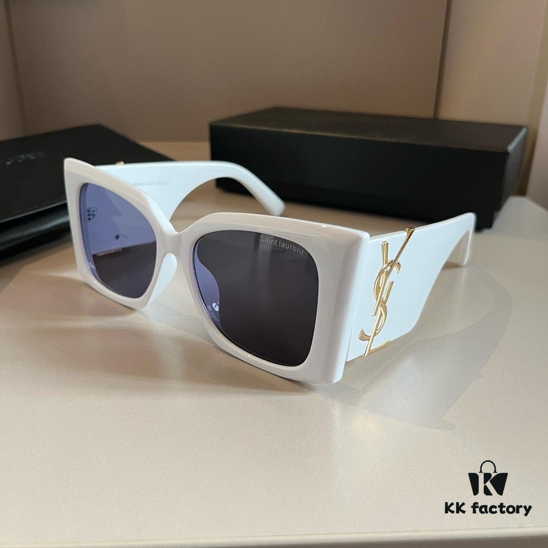 6931a987ccd8ab3d7af9dec0 YSL Saint Laurent Sunglasses, absolutely in love, the aura when worn is perfectly on point, greatly slimming the face, large frame yet incredibly lightweight, temple design just right, offering a light and comfortable fit!