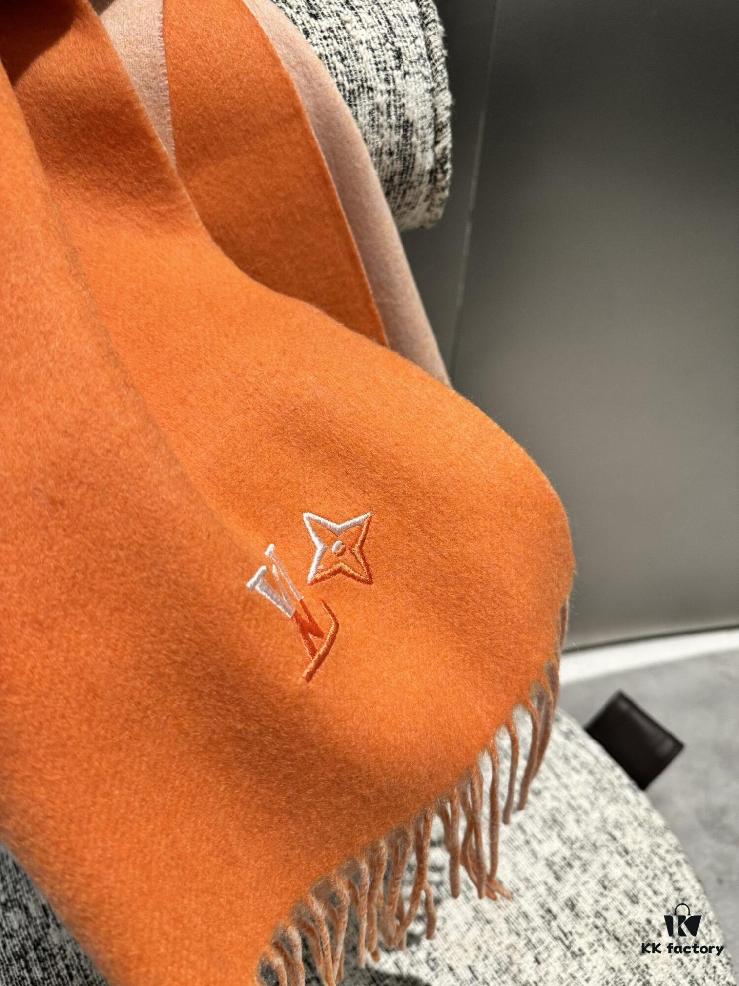 6931a992ccd8ab3d7af9df6b Louis Vuitton Men's Cashmere Scarf - Classic Unisex Design, 100% Cashmere, 30x180 cm