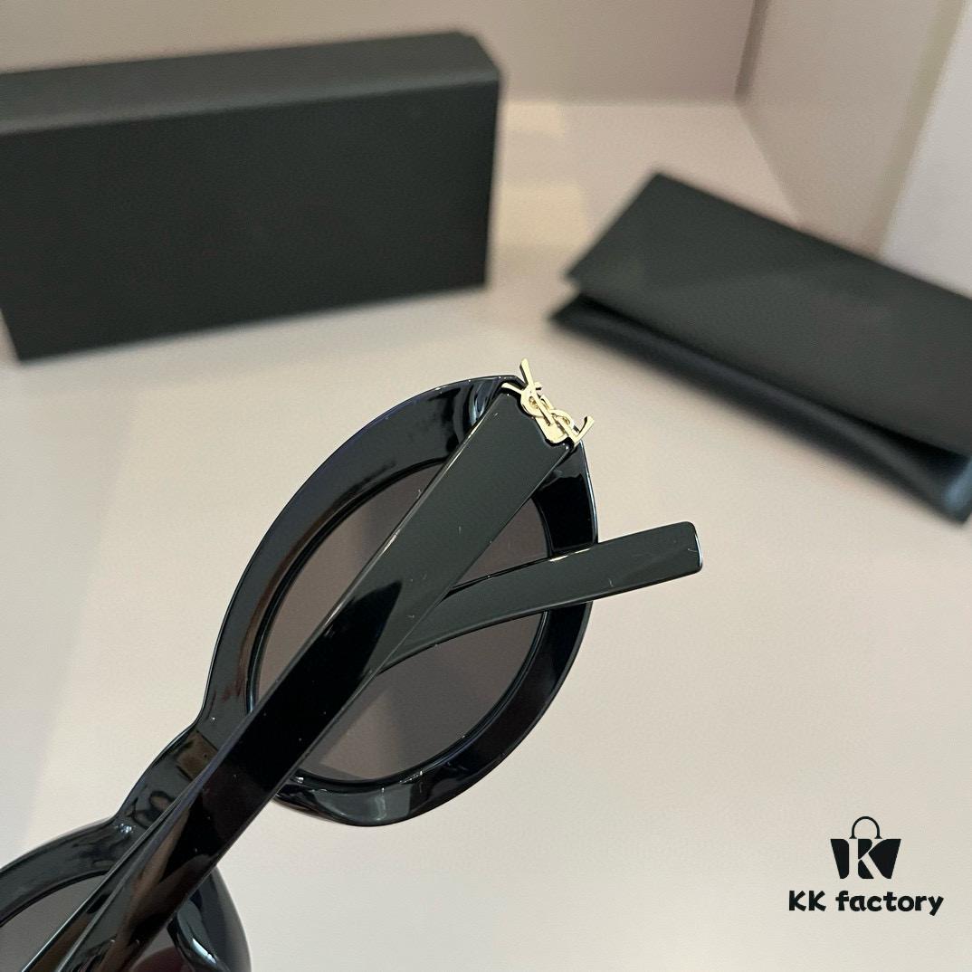 YSL Saint Laurent New Arrival SLM94 Gold Black Sunglasses