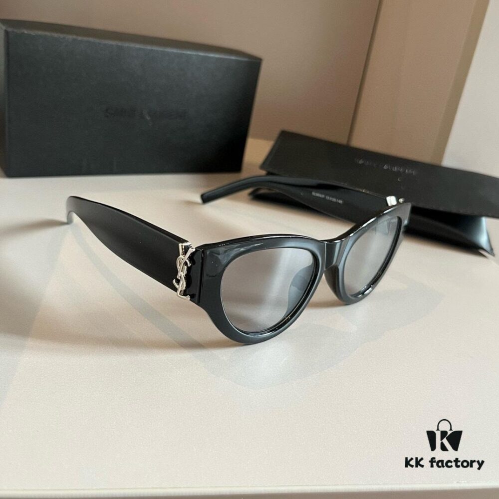 6931a99dccd8ab3d7af9e020 YSL Saint Laurent 2023 New Arrival SLM94 Gold Black Sunglasses