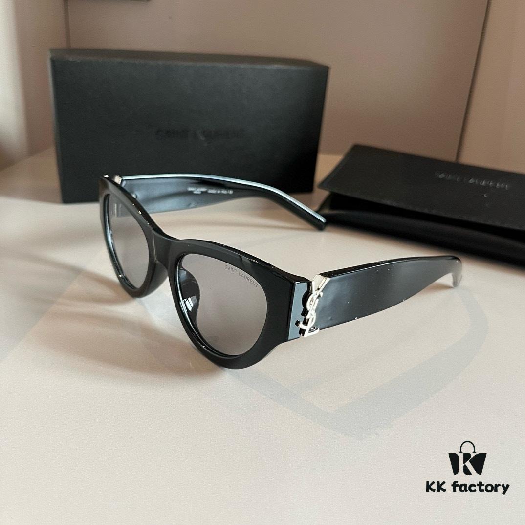 6931a99dccd8ab3d7af9e022 YSL Saint Laurent 2023 New Arrival SLM94 Gold Black Sunglasses